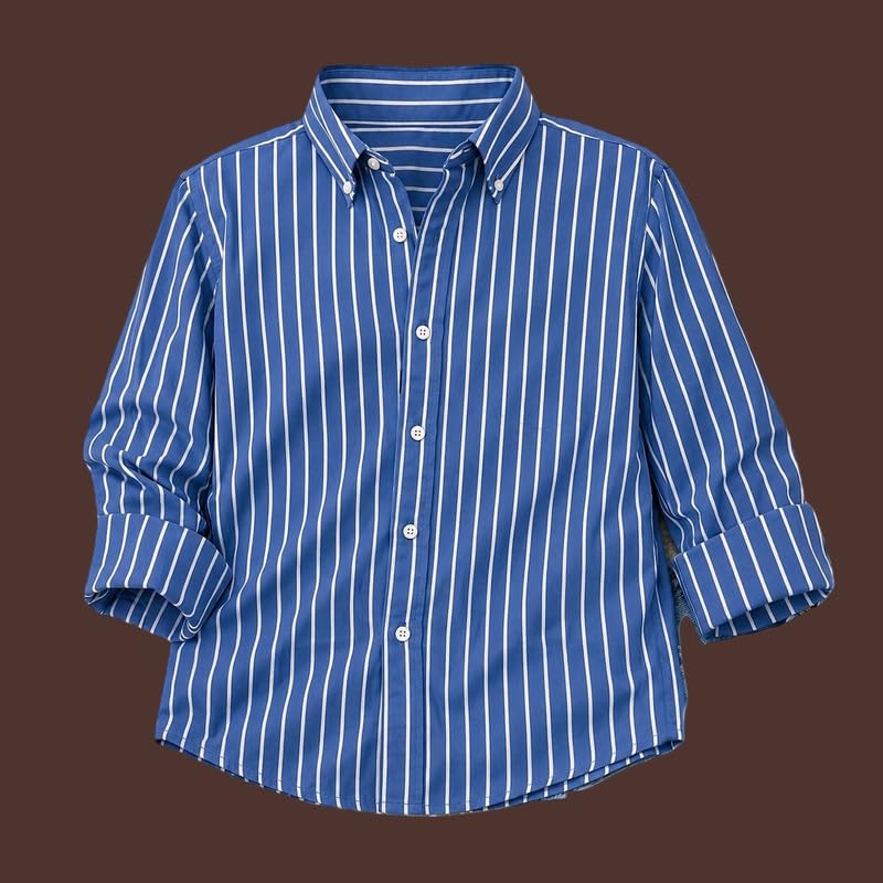 Image of Kids Cotton Full Sleeve Shirt Casual Look Comfortable Stylish Outfit for Boys Everyday Use