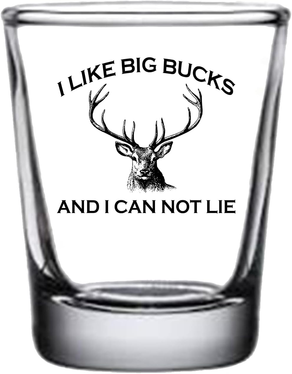 Rogue River Tactical Sarcastic Funny Combo Id Rather Be Hunting, I Like Big Bucks Shot Glass Bundle of Two, Gift Set Idea for Friend, Coworker or Boss, 1.5 Ounce image 3