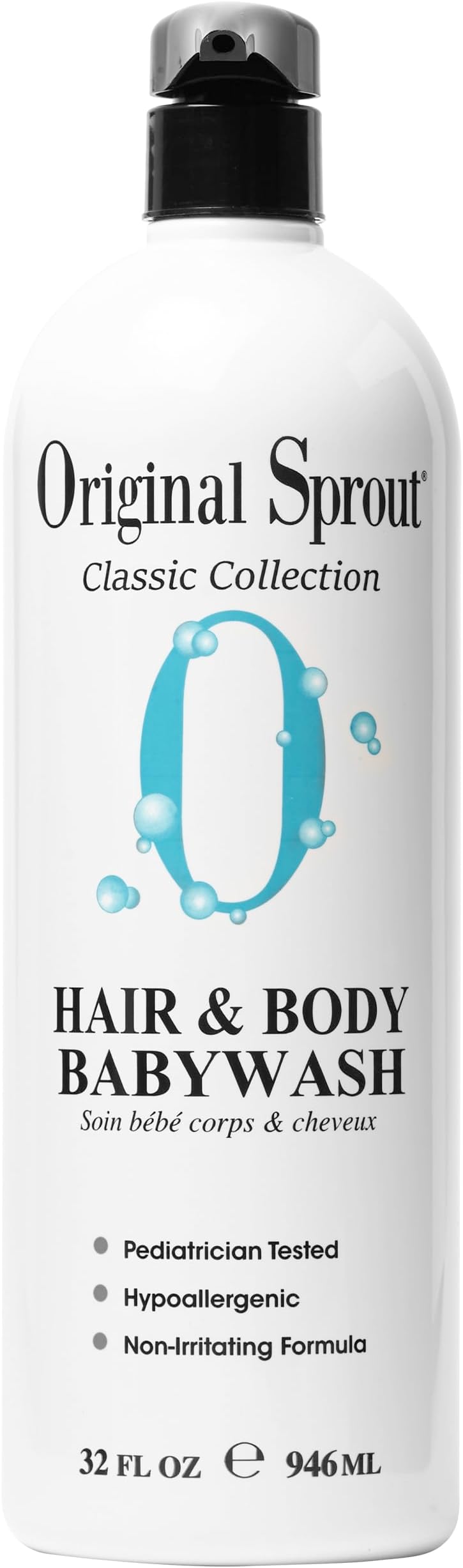 Kids Shampoo and Body Wash - Original Sprout Hair & Body Babywash - 2-in-1 Adults & Kids Bath Wash with Calendula, Rosemary, Arnica & Other Botanicals for Clean Hair & Supple Skin - 946ml