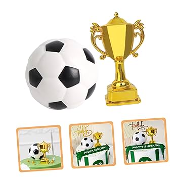 Amazon.co.jp: SAFIGLE ミニチュアサッカーボール トロフィー