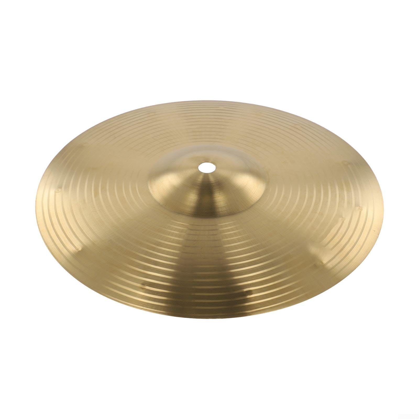 Splash Cymbale de batterie Rock Crash, 20,4 cm, cymbale de batterie jazz, instrument de percussion Splash Crash, cymbale Hi-Hat en laiton (25,4 cm)