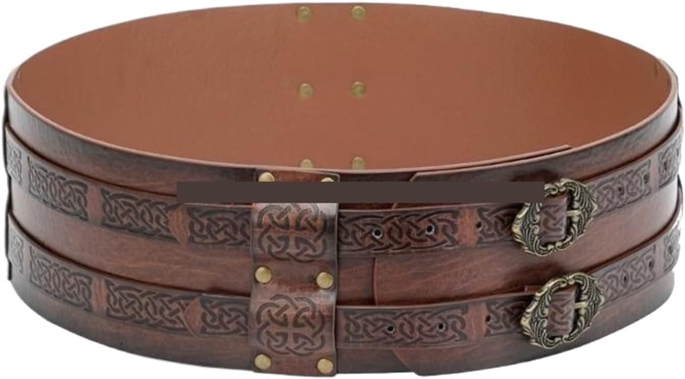 Viking Belt Men Mens Medieval Belt Viking Wide Cosplay Knight Corsets
