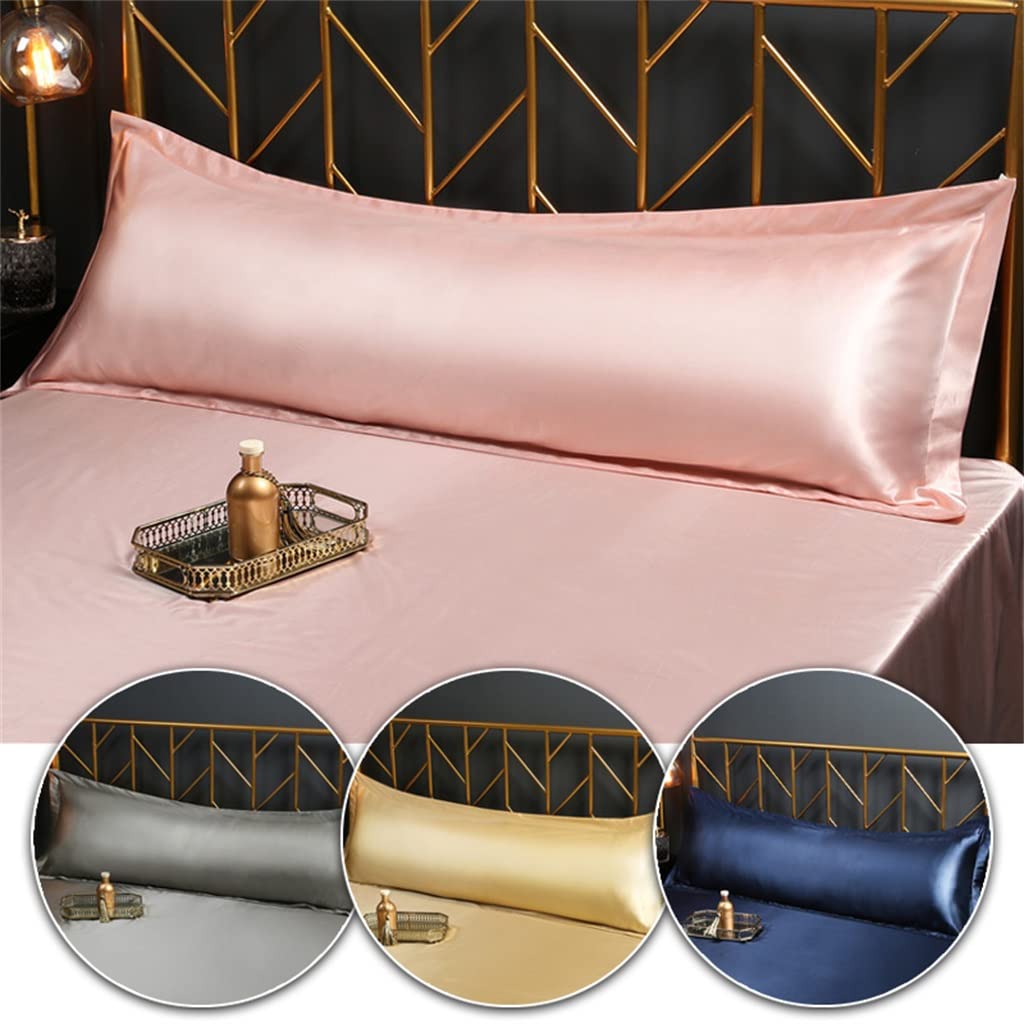 Funda de Almohada de satén Suave Primavera/Funda de Almohada de satén de Verano(3-Pack,150x45cm)