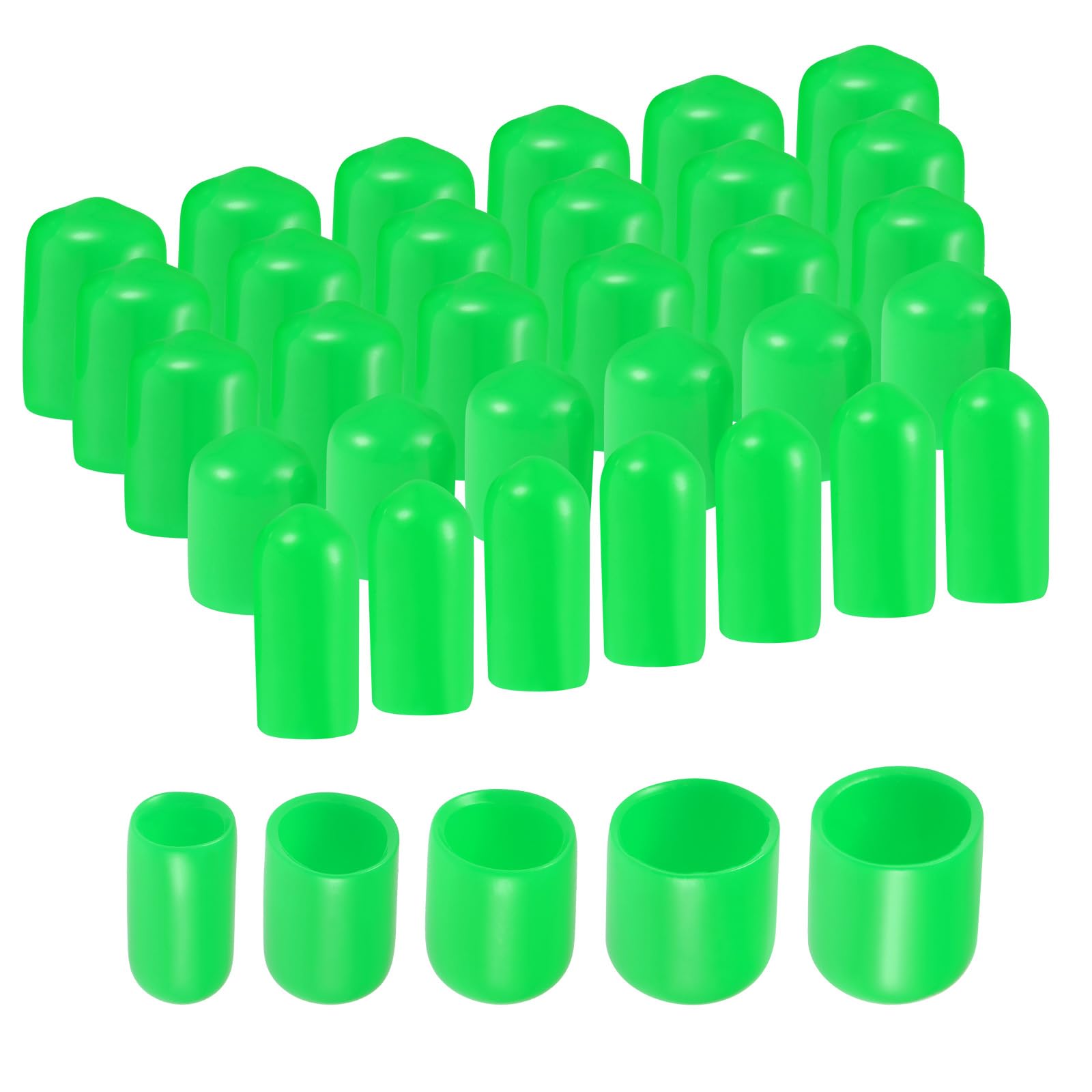 Amazon.com: uxcell 50pcs Round Rubber End Caps Protective Caps 1/4