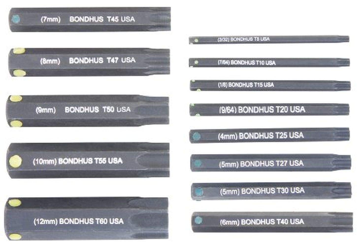 Bondhus PHTX13-2 T8 to T60, 2" Long, Star ProHold Socket Bits