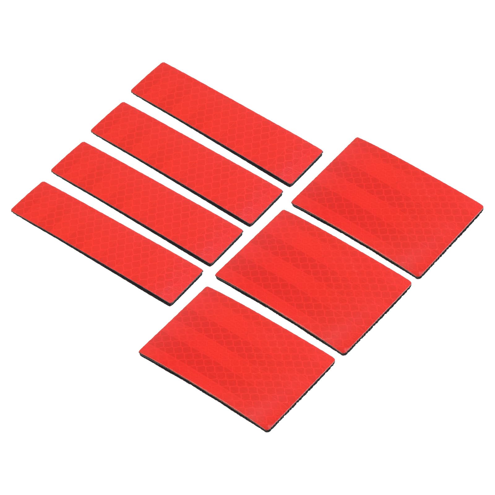 Patch Réfléchissant Sécurité Rouge Attache Crochet Boucle Sport Travail