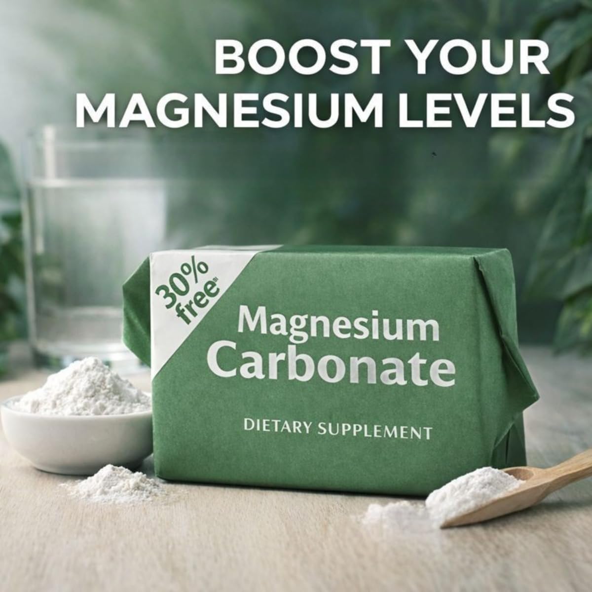 Magnesium Carbonate Cubes 7g | Pack of 4 | Pure, Vegan, Gluten-Free & Non-GMO Supplement | Made in Mexico | Carbonato de Magnesio Hecho en México | LENICO