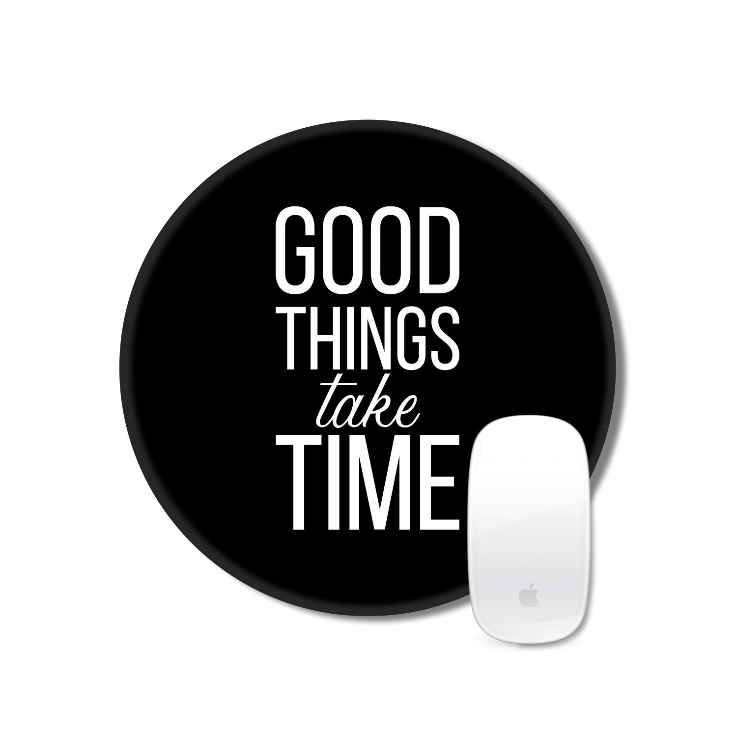 TheYaYaCafe New Year Christmas Gifts Motivational Quote Printed Round Mousepad for Computer, PC, Laptop - Good Things Takes Time (B08HSBFTHX) Amazon Price History, Amazon Price Tracker