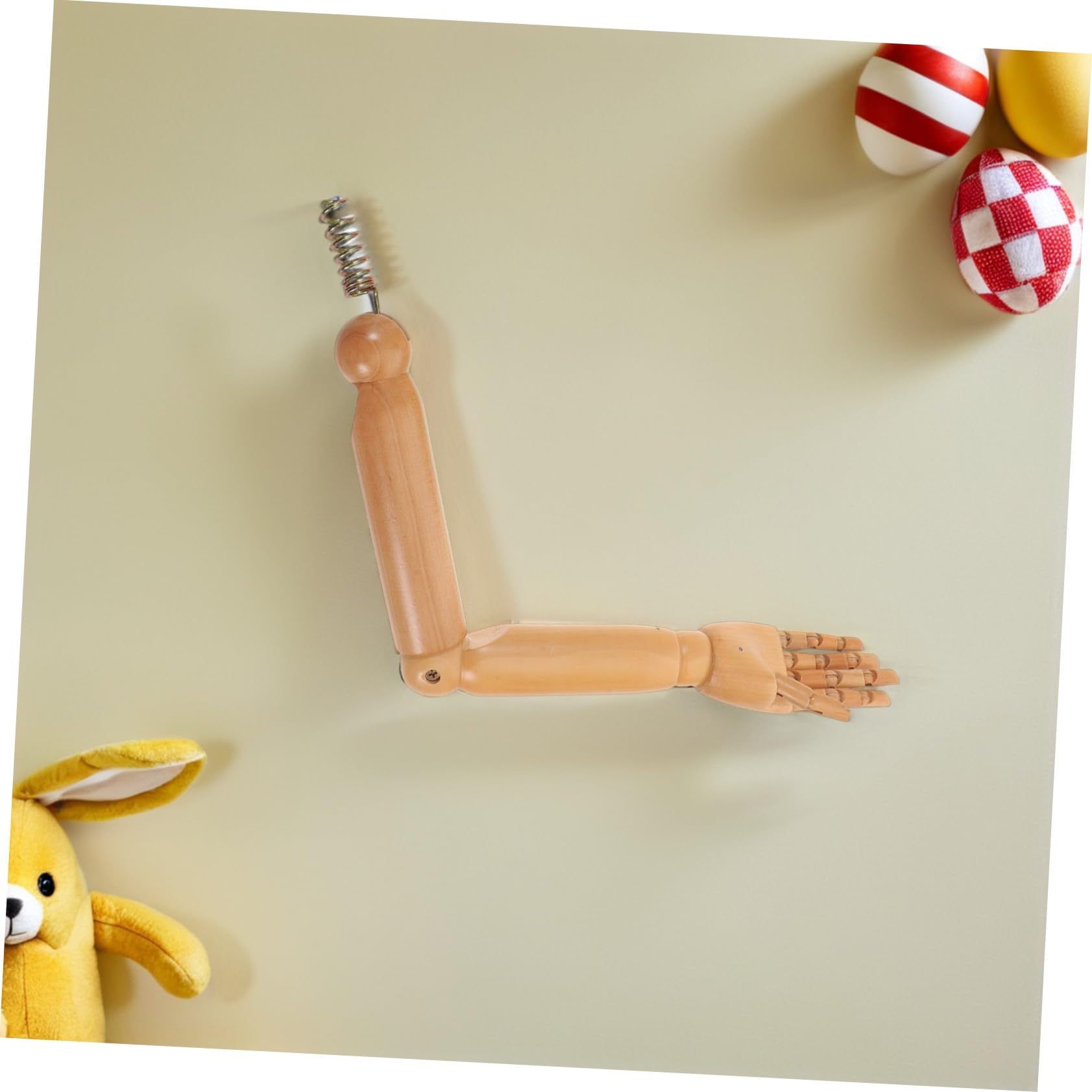 Homoyoyo Brazo de Maniquí Articulado de Madera para Niños, 1 Par | Color Caqui, Juntas Móviles, Montaje Sencillo, para Modelos Educativos, Clases de Arte y Títeres
