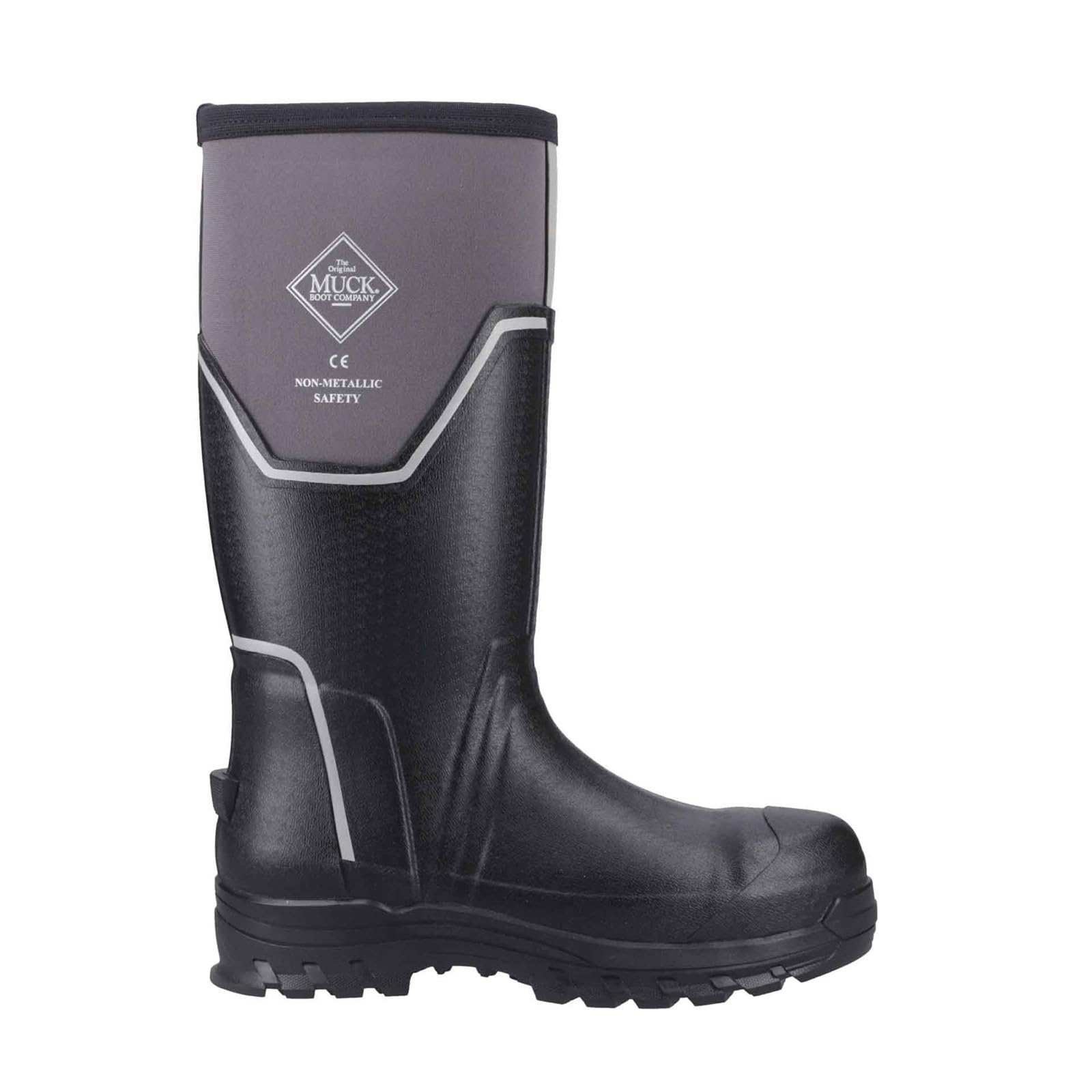 Muck Boots Male Grit S5 Safety Wellington, Black, 10