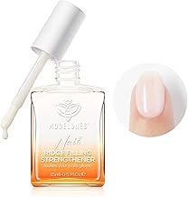 Modelones Nail Care 8 in one Ridge Filling Strengthener Treatment, Nail Polish Strengthener for Damaged and Weak Nails, Nail Hardener Extra Strong and Growth Smoothing Base Coat White Nail 15ml