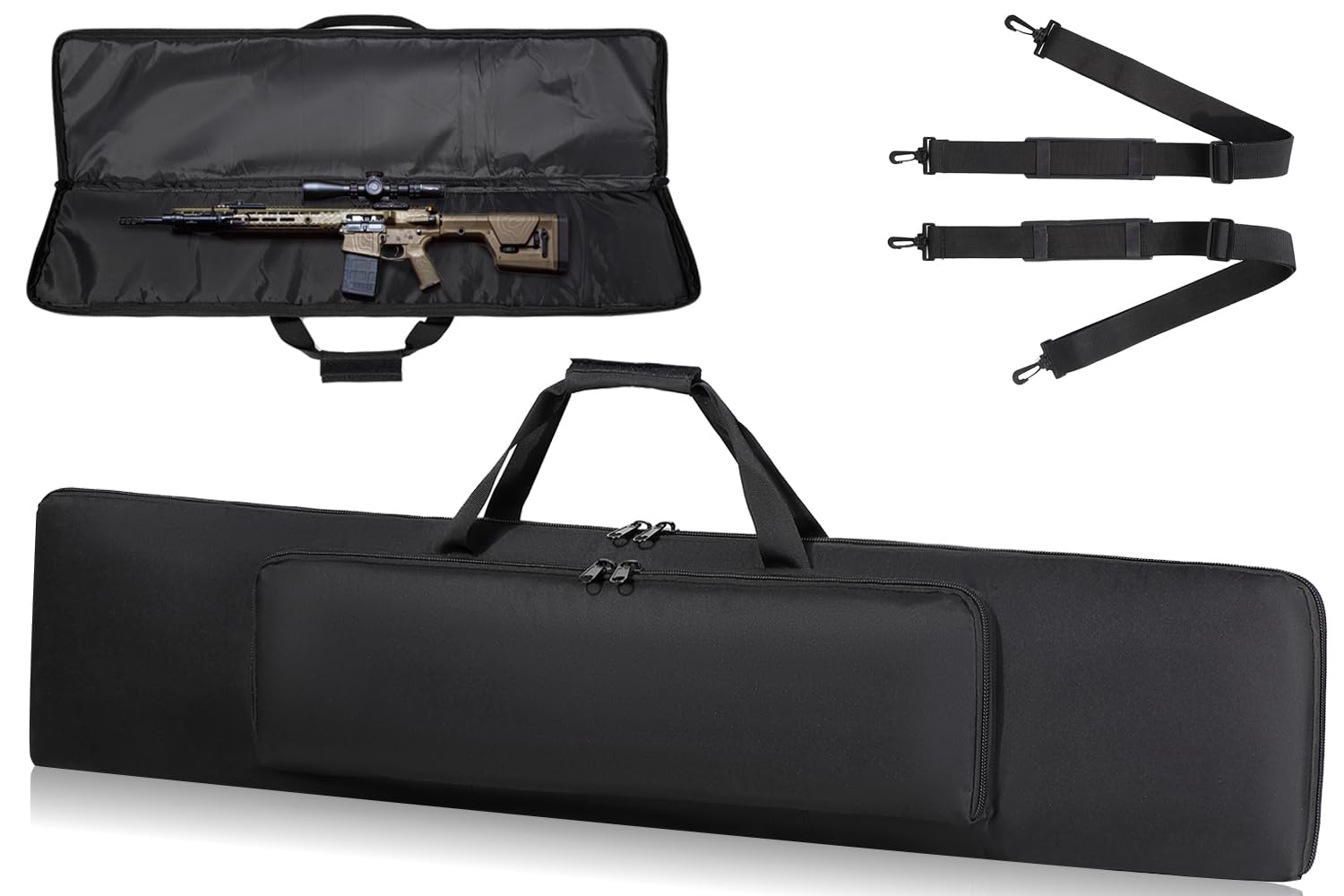 DBTAC Urban Minimalist Basic Low Profile Single Long Rifle Bag Pistol Gun Case for Airsoft Range Shooting Outdoor Hunting | 45