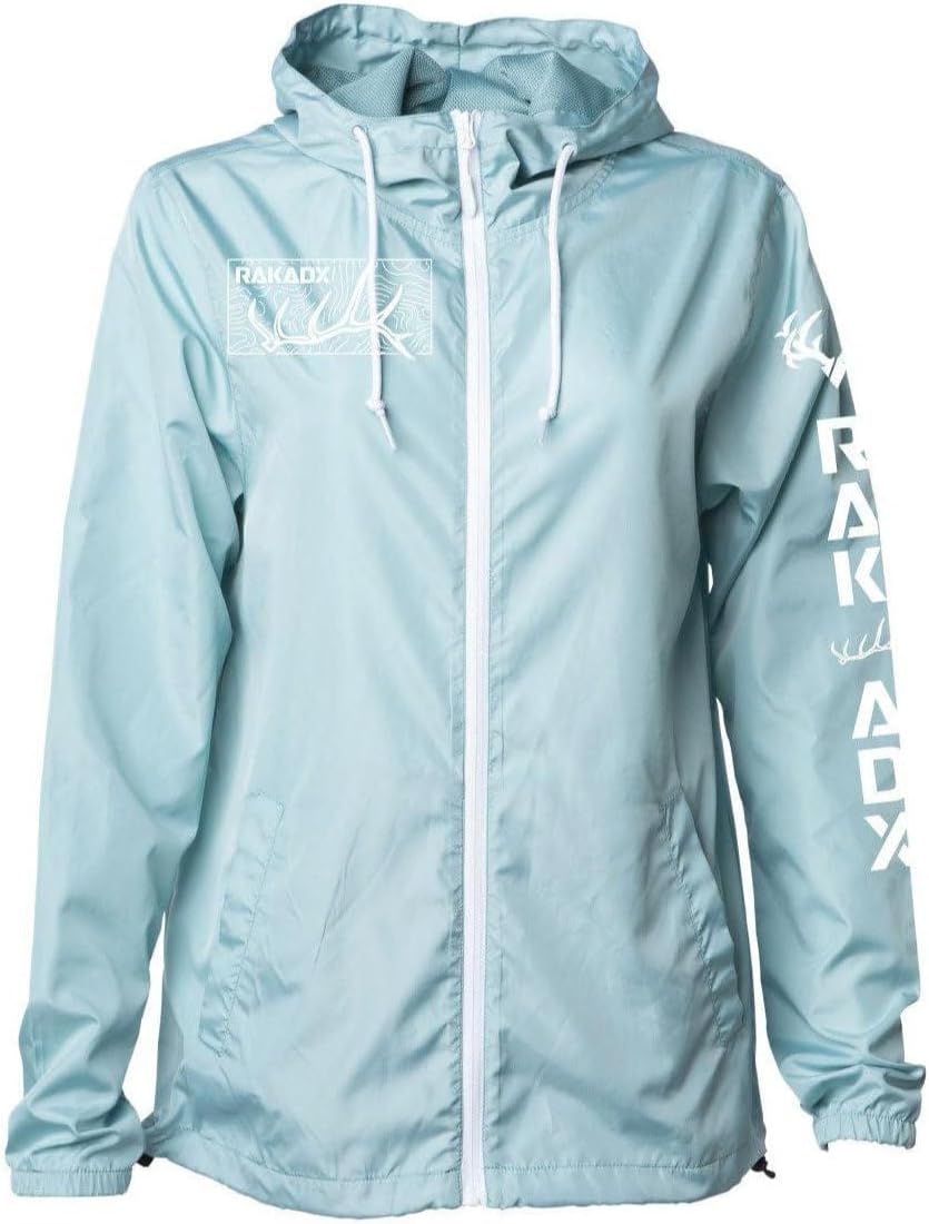 Womens Elk Daggers Topo Windbreaker Jacket X Large Multicolor