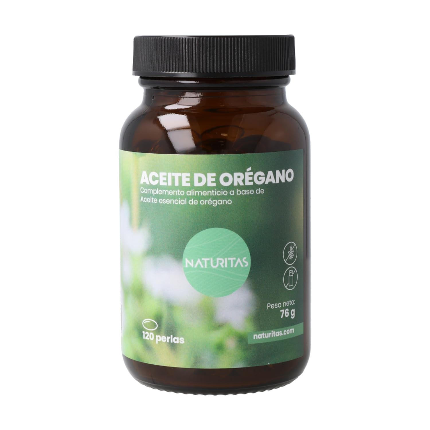 Aceite de Orégano 120 perlas Naturitas Essentials | Antifúngico y antimicrobiano natural |Cápsulas blandas | Sin gluten y sin lactosa