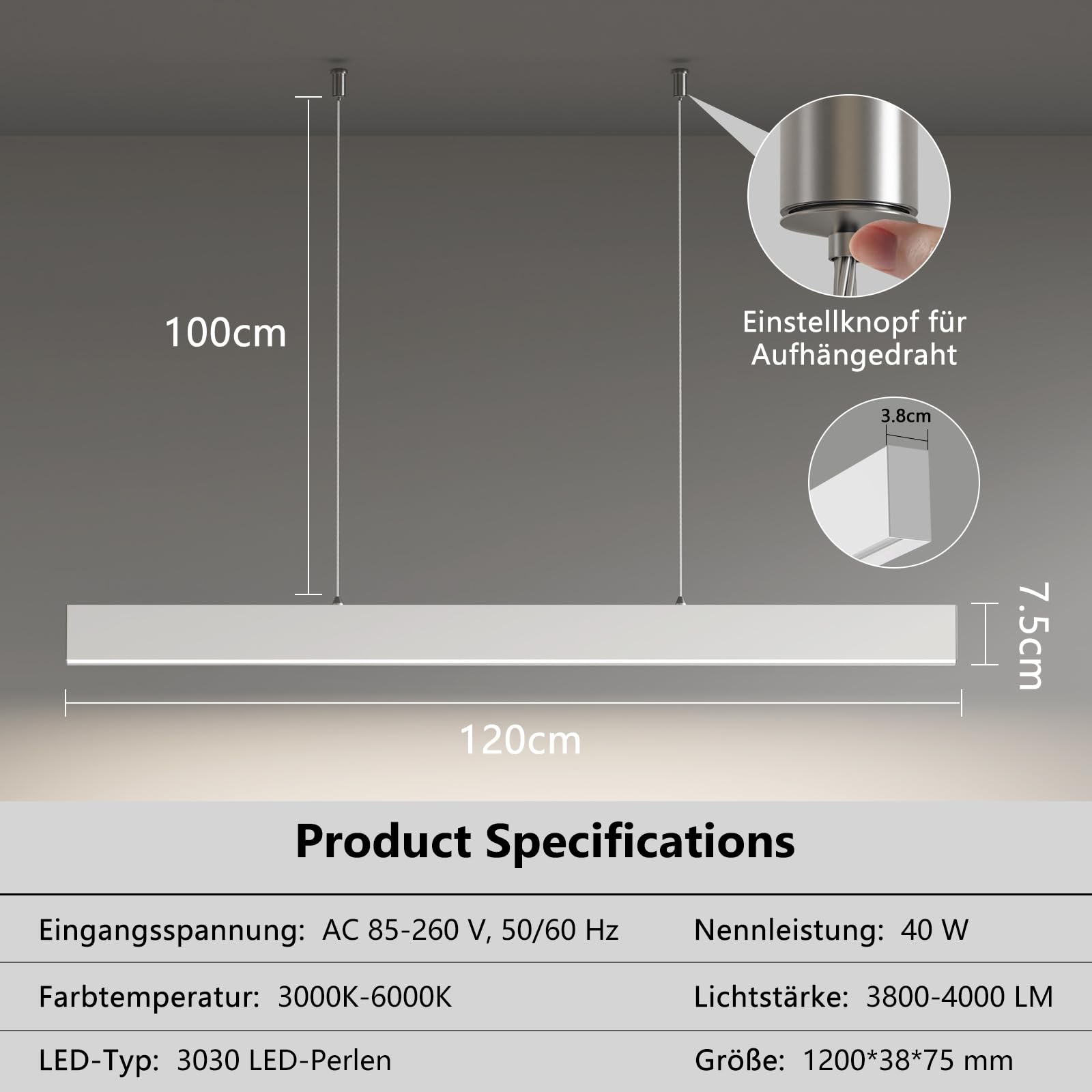 Led lamp 2700K up/downlight Cacao kleur - Licht & Accessoires