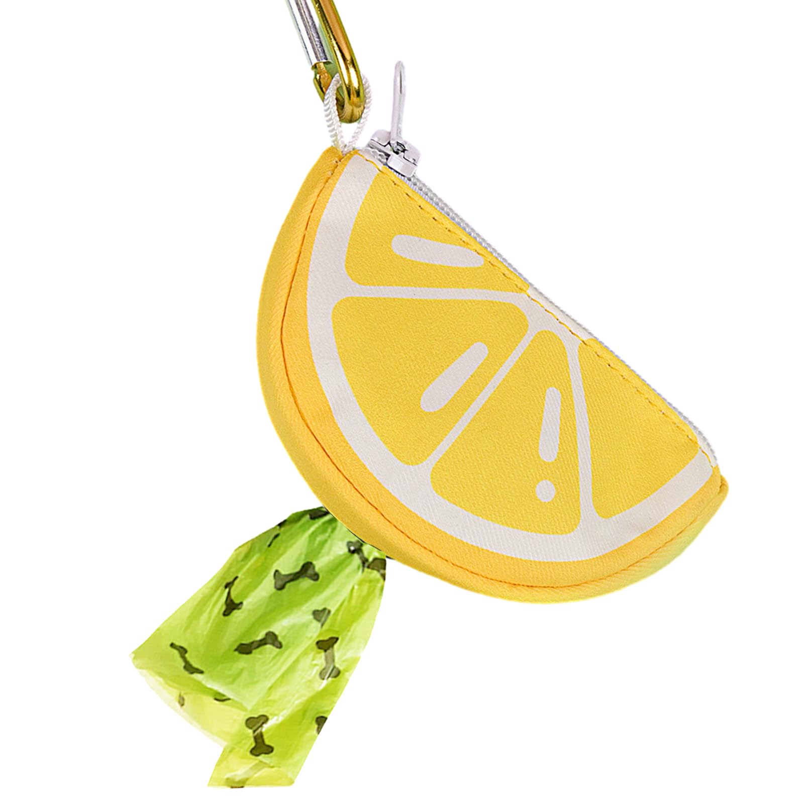 ICEMOOD Lemon Shape Dog Poop Bag Holder and Carrier