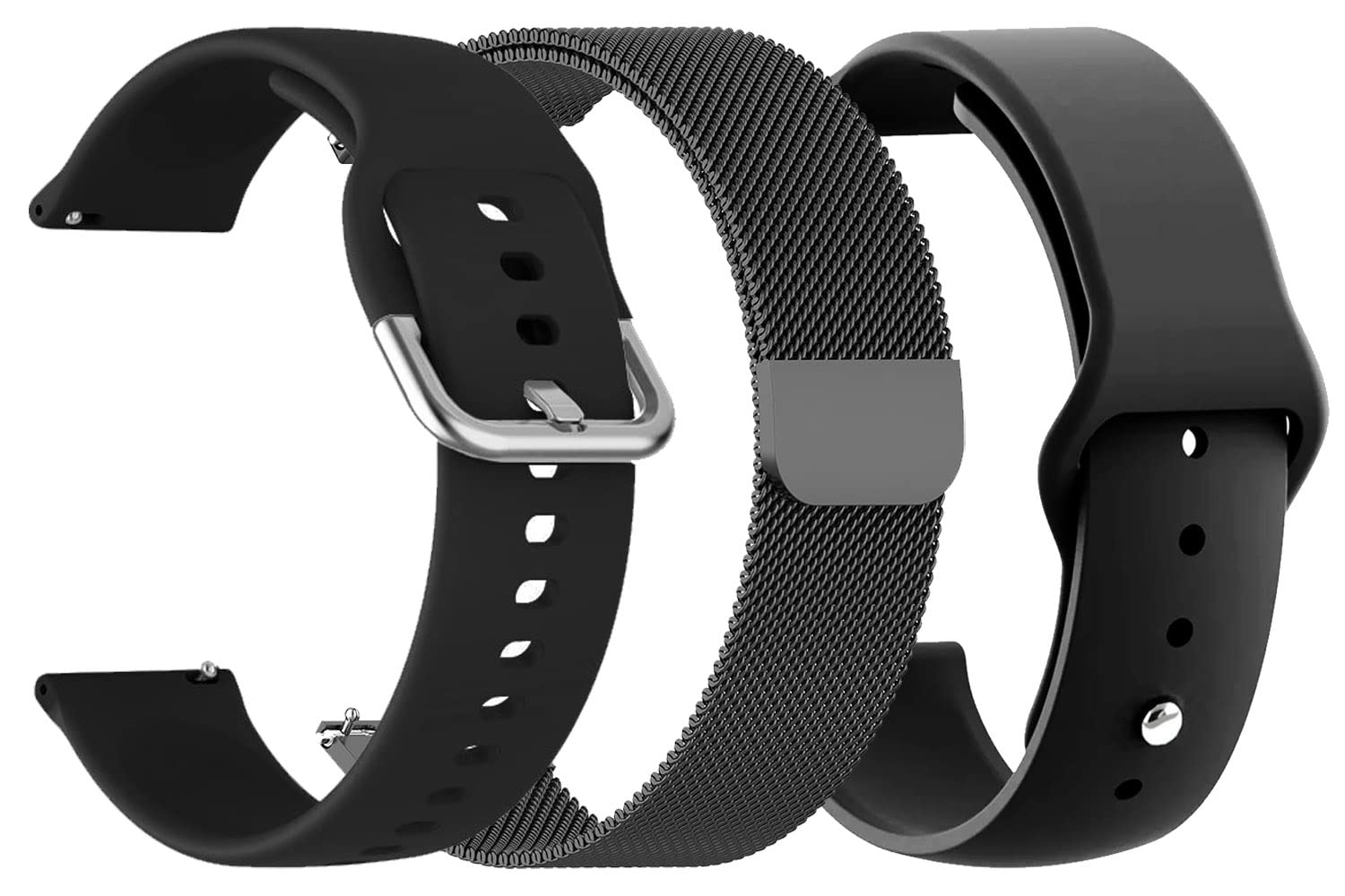 AONES Pack of 3 Metal Chain Belt & Silicone Watch Strap Compatible for Noise Evolve 2 42Mm Watch Strap Black (B0BPTFQHCG) Amazon Price History, Amazon Price Tracker