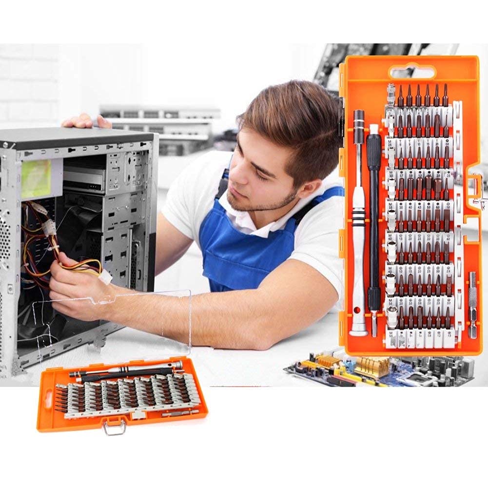 Set di Trapani 60 in 1, Kit di cacciaviti di precisione, Set di cacciaviti per Cellulare, Tablet, Riparazione compatta, Manutenzione con Custodia