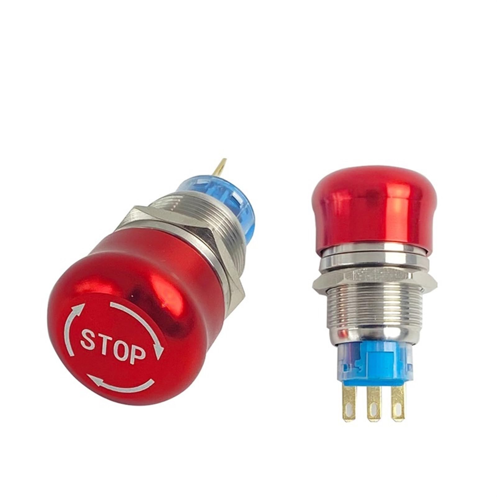 misamaru様　ミュートスイッチ DZMFPDH 19mm Metal Push Button Switch Emergency Stop