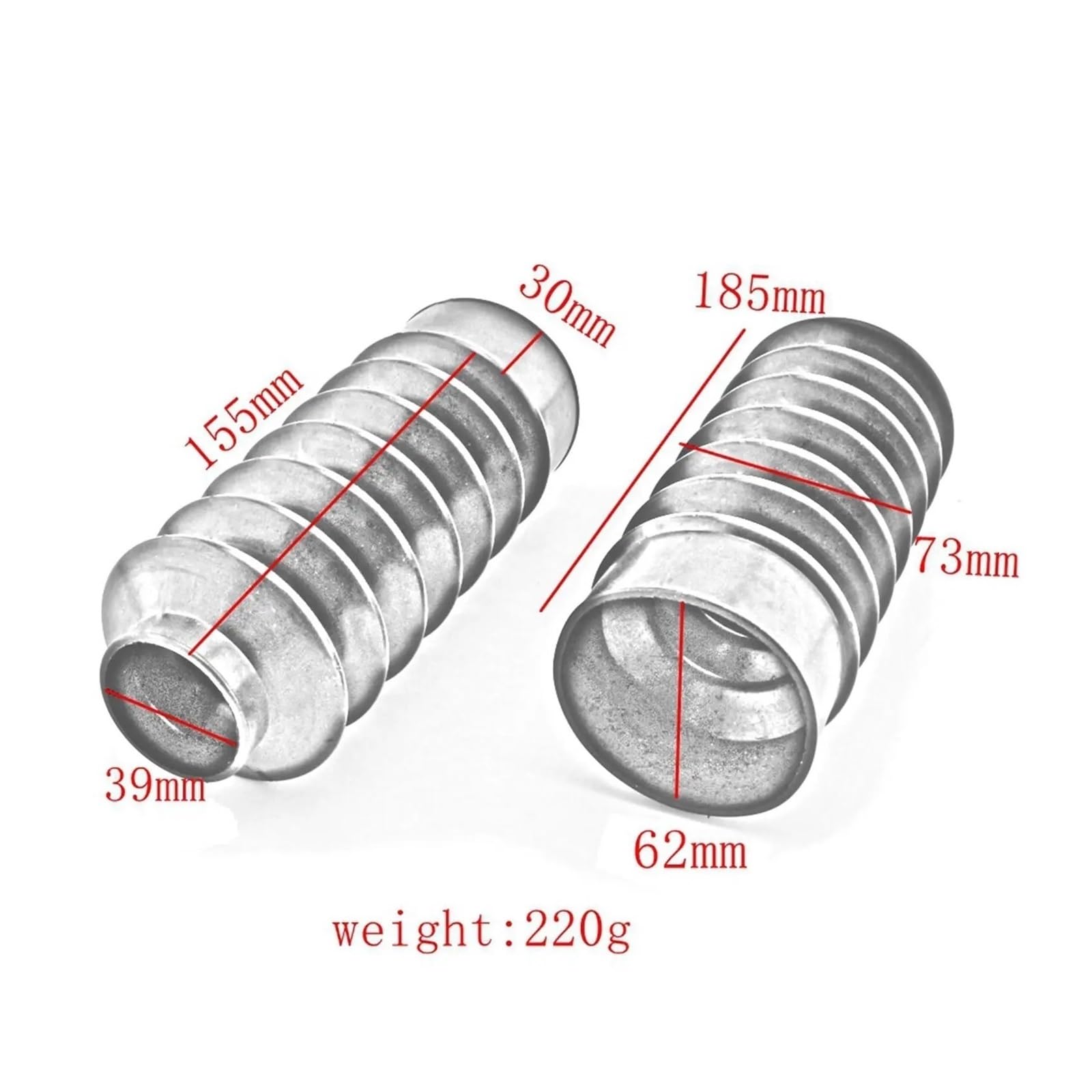 2 Pezzi Di Copri-forcella Anteriore Per Moto, Ghette Resistenti, Stivali Adatti Per Harley SOFFIETTI FORCELLA IN GOMMA