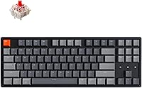 Vista 1 de Keychron K8 Teclado mecánico inalámbrico BluetoothUSB con cable, intercambiable en caliente, 87 teclas sin llave tenkeyless RGB con retroiluminación