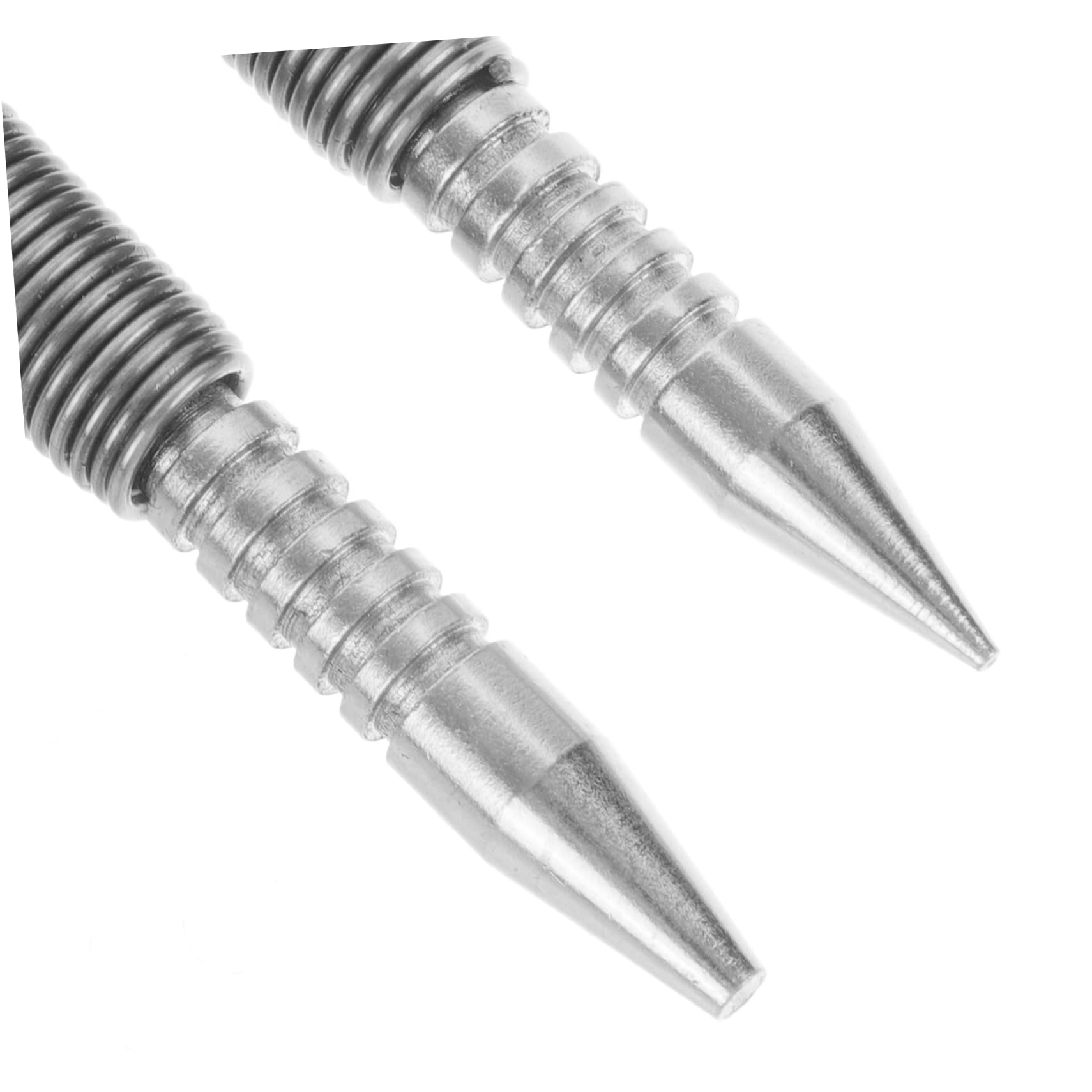 EXCEART 5 Series Juego De Punzones Para Clavos Con Resorte Puñetazos Carpintería Y Manicura Perforador De Uñas Cargado Punzón Central Con Resorte Plata Acero Carbono 2 Piezas X 5
