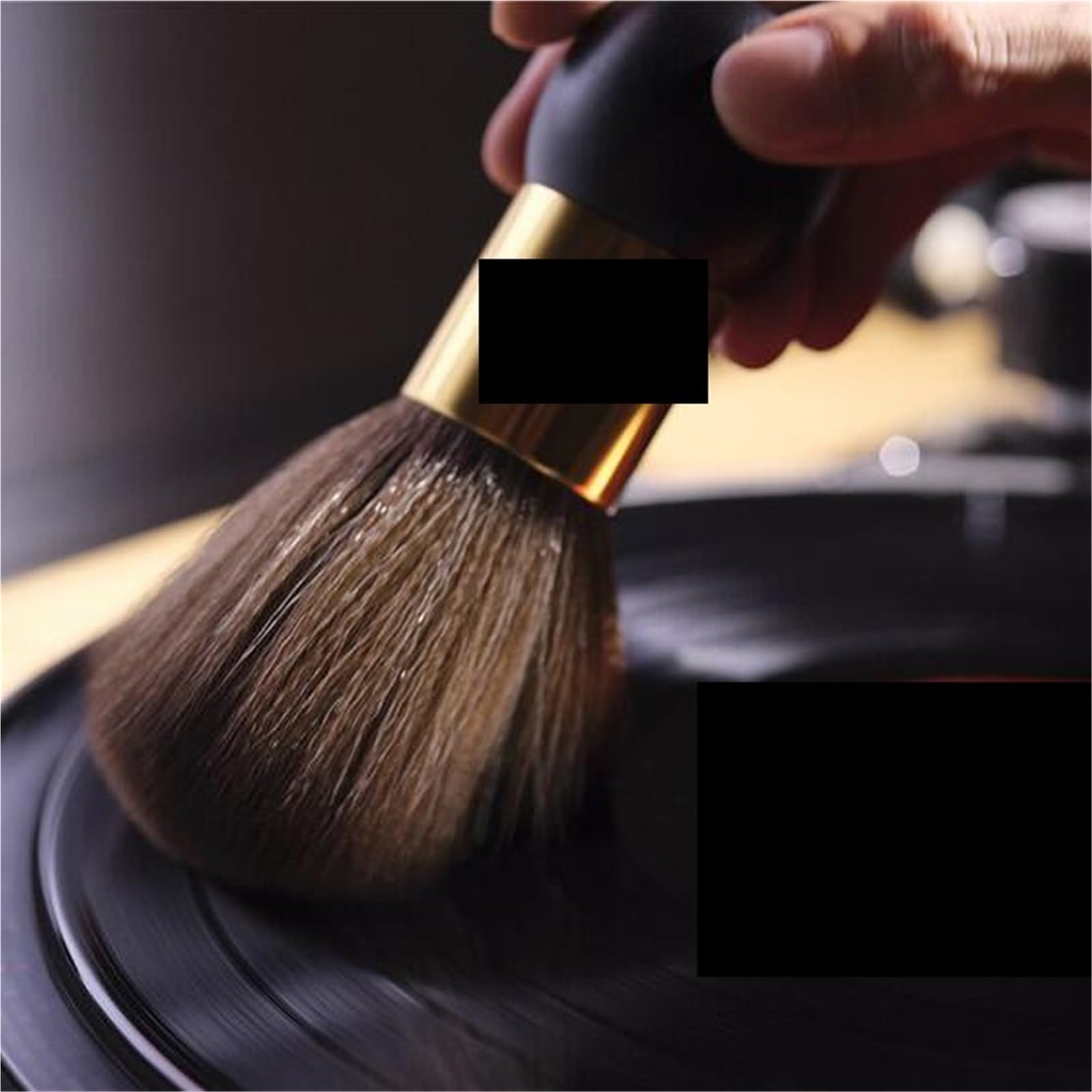 Spazzola Per La Pulizia Dei Dischi In Vinile Spazzola di prevenzione elettrostatica for strumento pulizia in fibra carbonio in lana for pulire i dischi in vinile fono