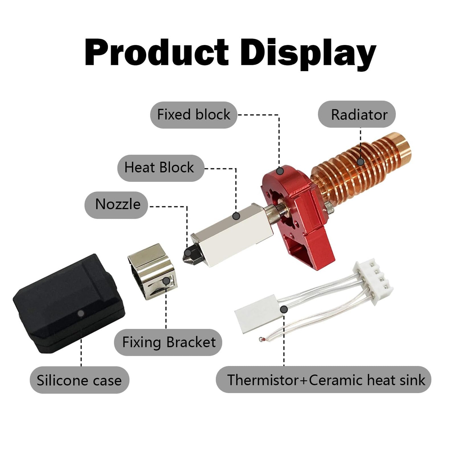 Ensemble de Remplacement de Buse Chaude pour Imprimante 3D Pro,