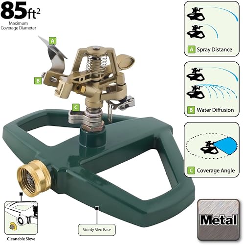 Miniatura 3 de Melnor 65054-AMZ aspersor pulsante sobre pico de metal con adaptador del producto QuickConnect