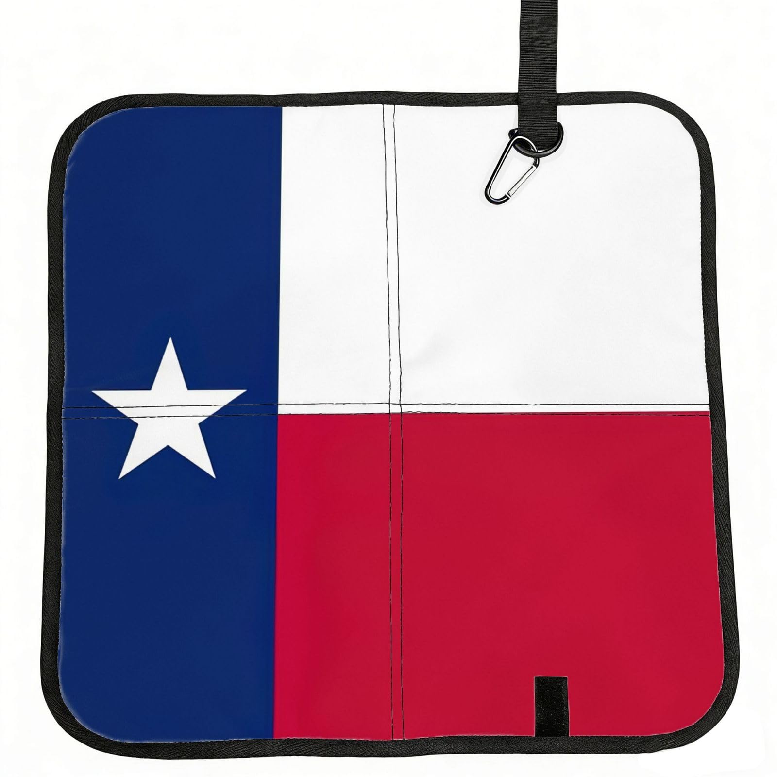 UVBDF Texas State Flag Print Outdoor Sitting Cushion Folding Seat Pad Compact Portable Picnic Bench Cushion Mat