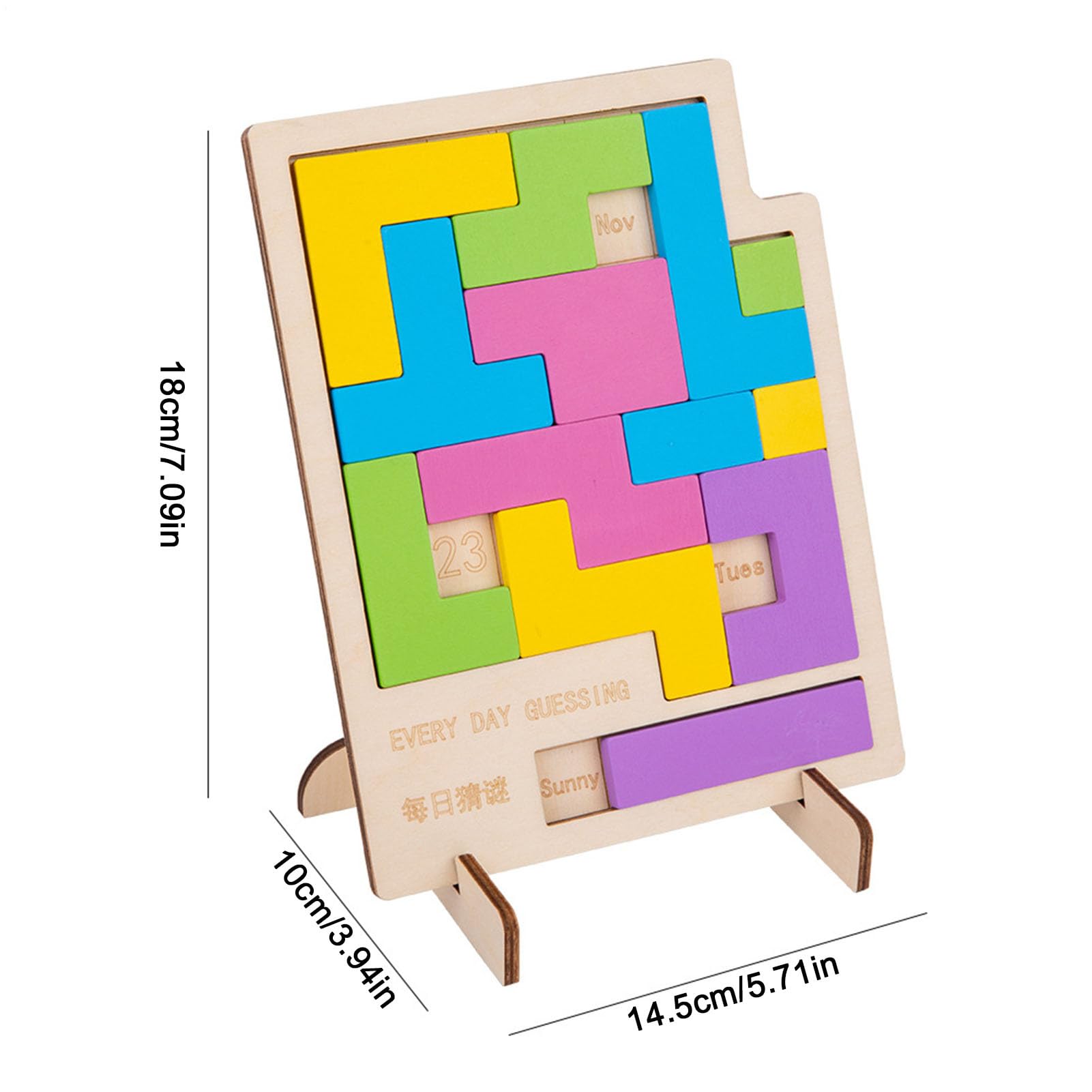 Jouet Puzzle Calendrier | Entraînement Logique Interactif,Jouet Puzzle Calendrier Quotidien Énigmiste,Pour Garçons Enfants Dans La Chambre Et Les Déplacements