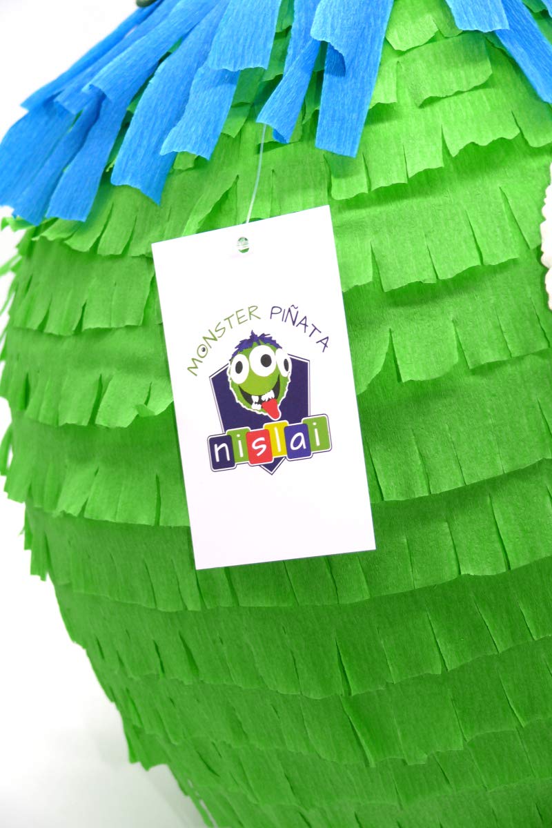 Monster Pinata Set | Pinata Anniversaire Garcon | fête des Monstres | Cadeau d'anniversaire | Jeu de piñata | pinjata INCL. bâton et Masque | t. 25x25x25 cm