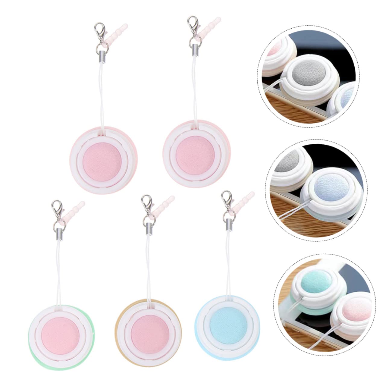 FOMIYES 5 Set Di Salviette Per La Pulizia Dello Schermo E Delle Lenti Per Occhiali Fotocamera Cellulare Antigraffio Lavabili Bifacciali Per Viaggi 5 Pezzi*5