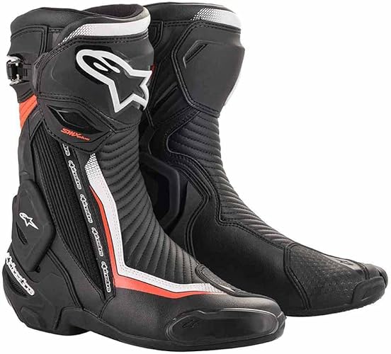 alpinestars(アルパインスターズ) バイクブーツ ブラック/ホワイト/レッドフロー 40/25.5cm SMX PLUS(SMXプラス)V2ブーツ(222 1019) 1691580440