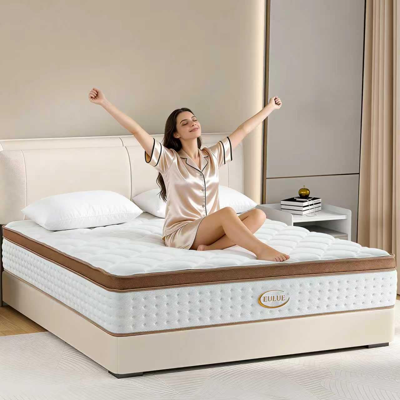 Photo 1 of ***FACTORY SEALED - OPENED FOR INSPECTION***Full Mattress, 12 Inch Hybrid Mattress in a Box, Medium Firm Memory Foam Mattress, Fiberglass Free with Individual Pocket Springs, Motion Isolation&Pressure Relief, CertiPUR-US 75"*54"