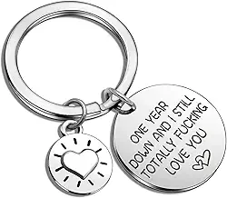 Chaveiro de namorada presentes românticos para ela ele presentes de dia do cônjuge para esposa joias chaveiro noiva para ser