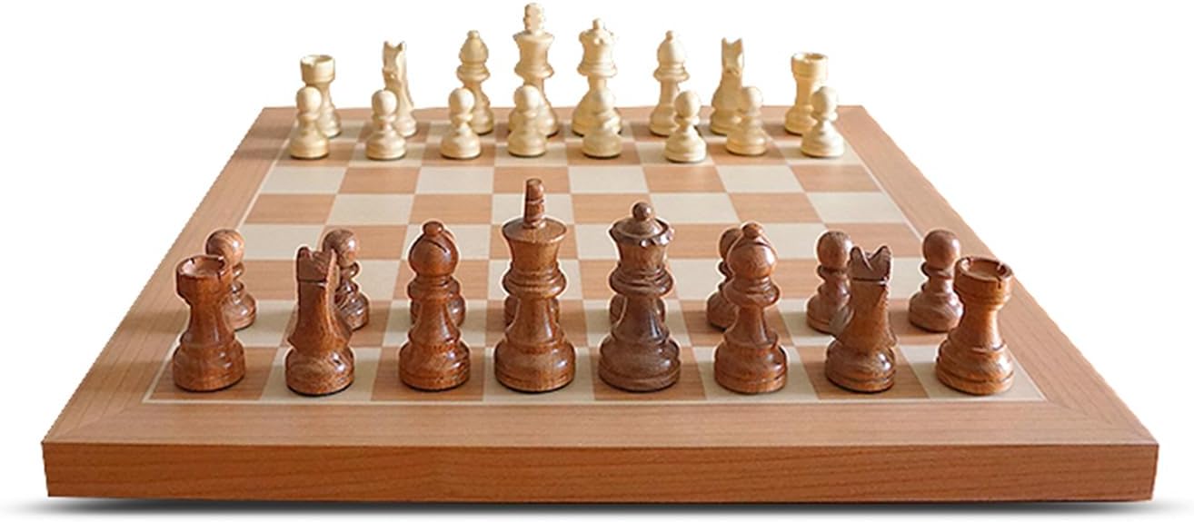 Electronic Chess Set, Wooden Chess Board with LEDs, AI Adaptive Electronic Chess Game and App with Computer Chess Board, for 1-2 Players from