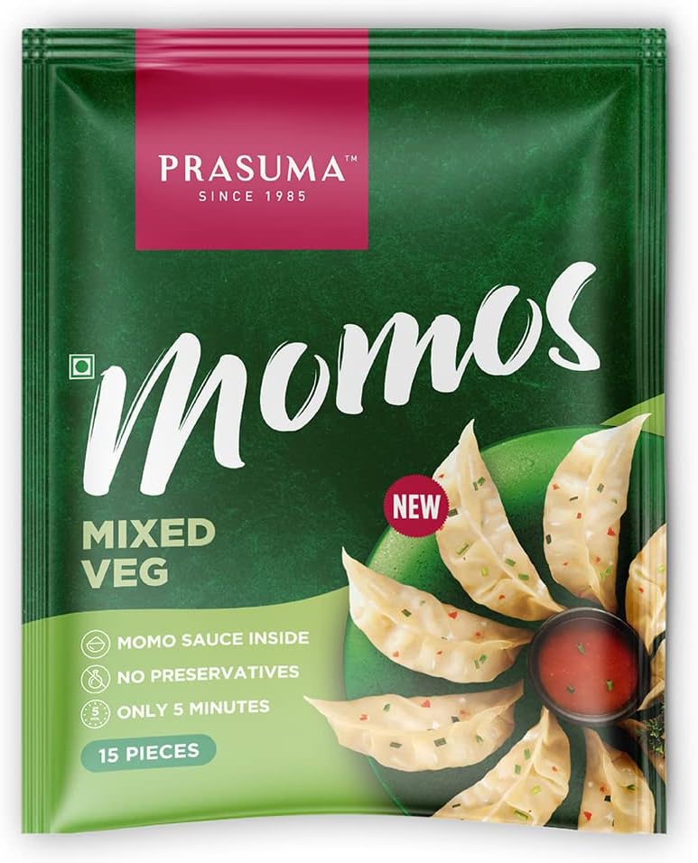 Prasuma Mixed Veg Momos, 15 Pcs