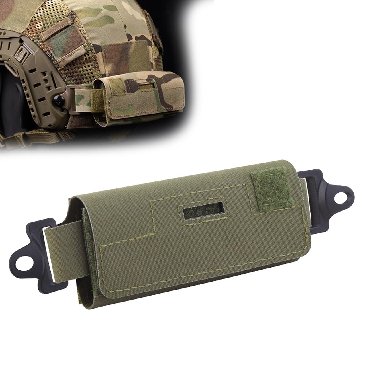 Wqzxm Green Tactical Helmet Counterbalance Weight Bag Nvg Counterweight Pouch With Five Counter Blocks For Ops Fast Airsoft Paintball Helmet(Green)