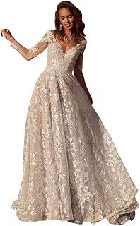 High Neck Long Sleeves Wedding Dresses for Bride 2025 Lace Ball Gown Wedding Gowns Bridal Dresses with Train Yx034