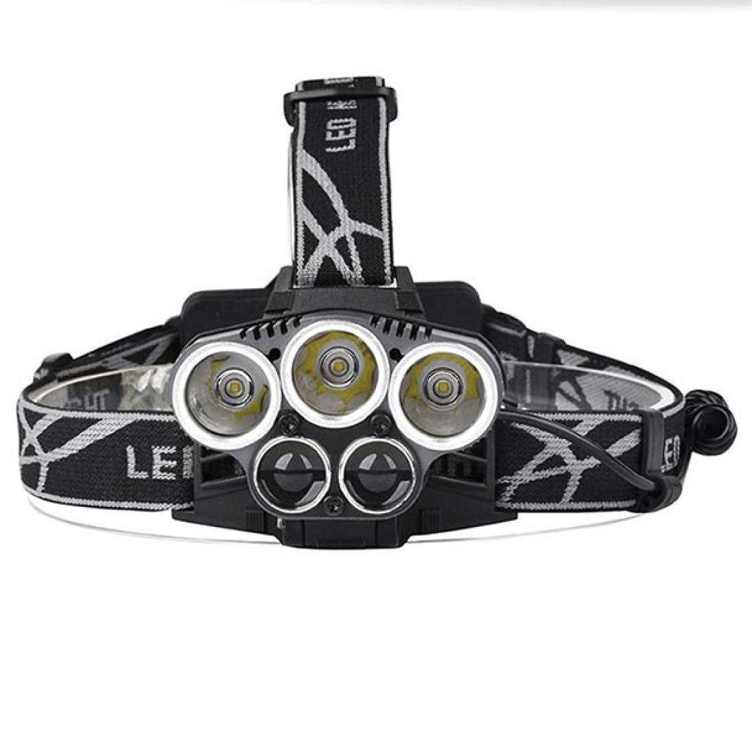 HVG TRADERS Led Head Lamp Flash Light Torch with Adjustable Rechargeable Battery for Camping Trekking Caving Hiking Reading Running, Black (5 LED Head LAMP) (B09YDTBQJ2) Amazon Price History, Amazon Price Tracker