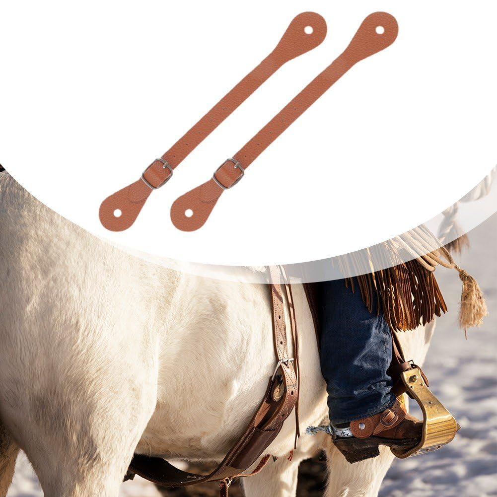 Correas para Espuelas Hrippy 1 Par Cinturón con Hebilla Ajustables para Botas Ecuestres