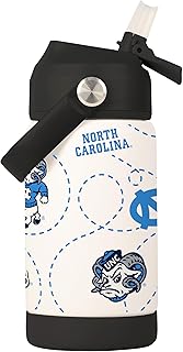 Logo Brands NCAA Mascot Stainless-Steel Kids Bottle -Soft Silicone Mouthpiece, Easy To Carry, Kid-Friendly Design- Great For School & On-The-Go