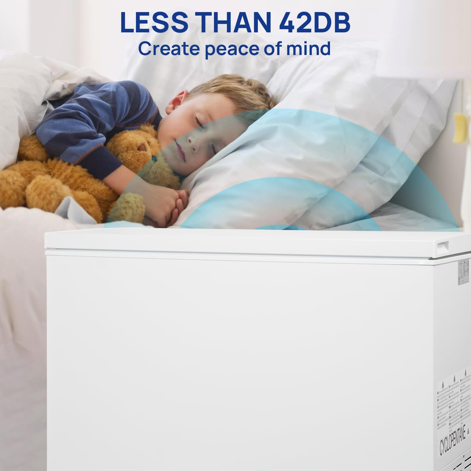Garage Ready Freezer 20 Cu. Ft., Commercial Chest Freezer, Deep Freezer With 2 Baskets Top Opening, 7 Level Temperature Control, Easy Defrost Drain For Storage, Hunting, Large Family, With Wheels on Fridge.com - View 6