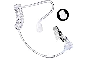FBI Costume Accessories Adult: Spy Earpiece Secret-Service-Costume, Fake Earpiece for Men-in-Costume