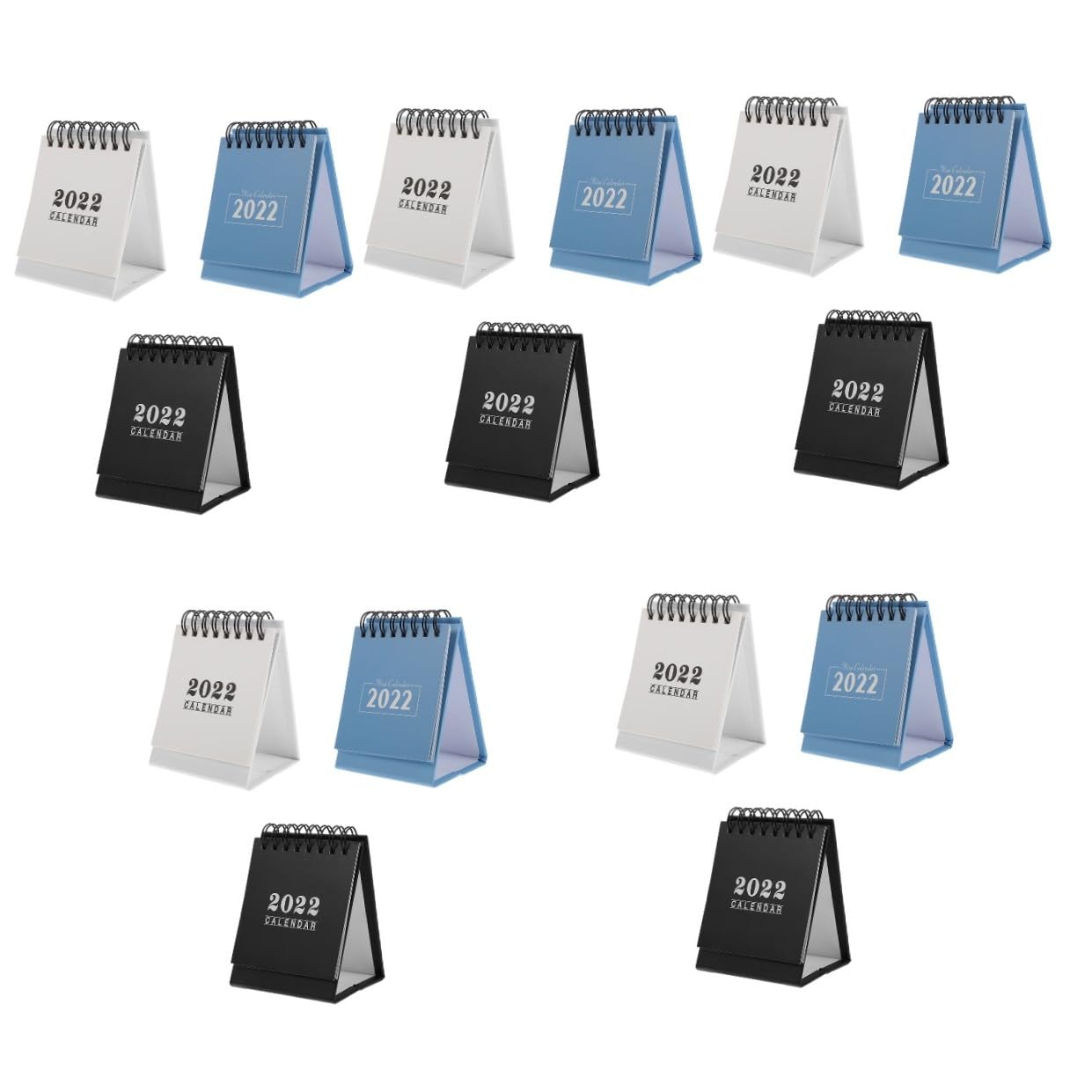 SEWACC 15 Stk Tischkalender 2022 Tischkalender 2021-2022 Desktop-kalender Für Die Schule Kleiner Mini- Standkalender Tischdekoration Die Büroeinrichtung Papier
