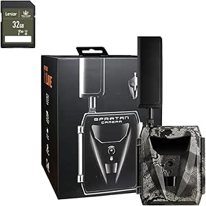 Spartan GoLive 4G LTE Trail Camera,Live-Streaming, Anti-Theft GPS, On-Demand Image&Video Capture,Real-time Updates,Built-in Lithium Battery,Blackout with 32GB SD Card (Verizon) asin的图片