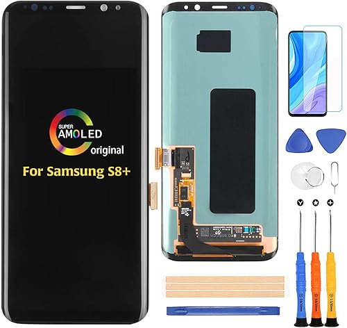 A-MIND Para Samsung Galaxy S8+Plus Original AMOLED 6.2 "Pantalla LCD Pantalla táctil Digitalizador Asamblea G955F G955A G955P G955V G955T G955R4