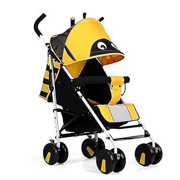 yellow pushchair