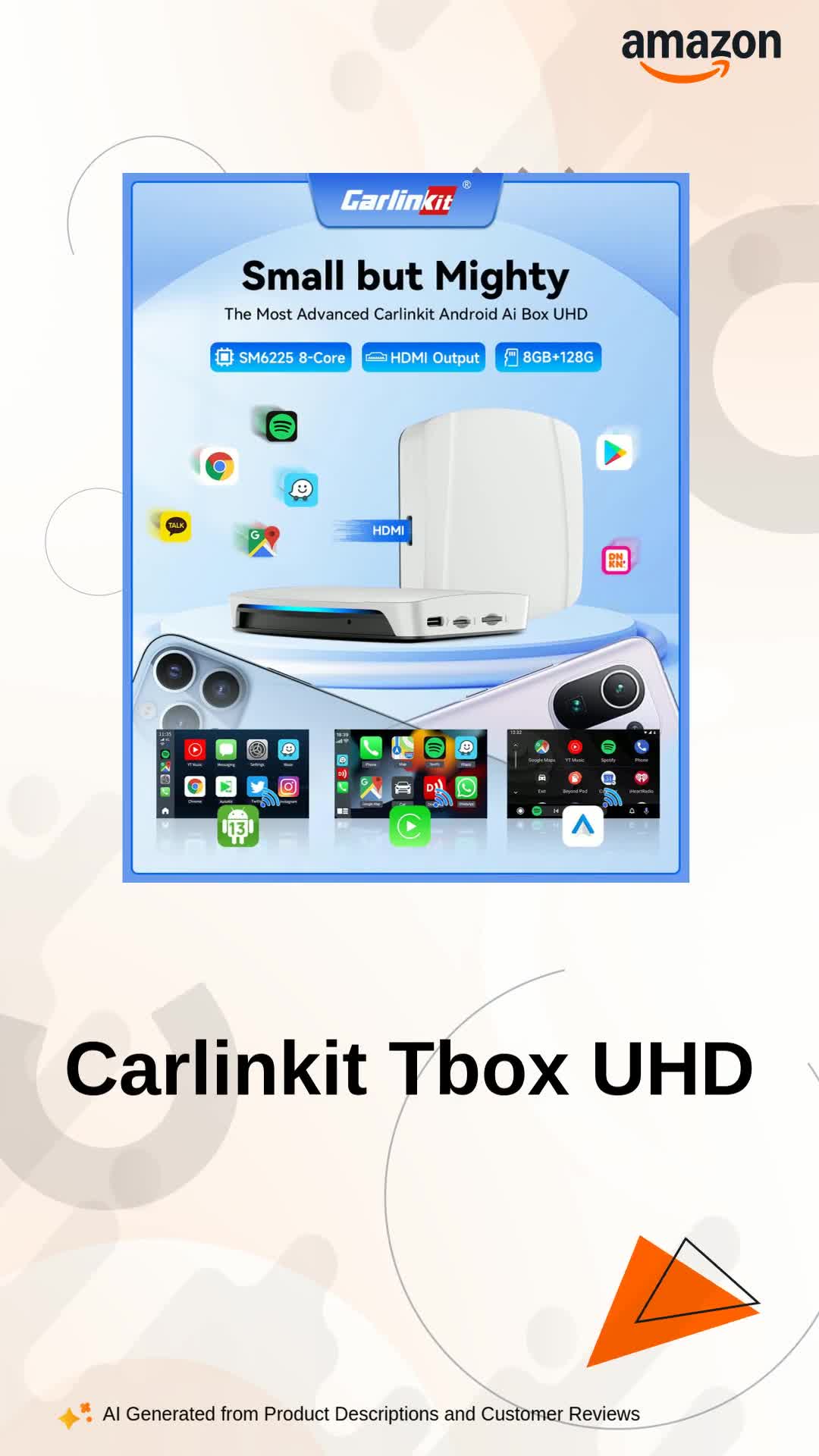 Carlinkit Tbox UHD Magic Box, HD Video Feature in The Sub-Screen
